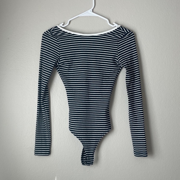 Commense Tops - COMMENSE Striped Bodysuit